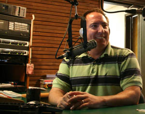 Wayne Kelly in the studio